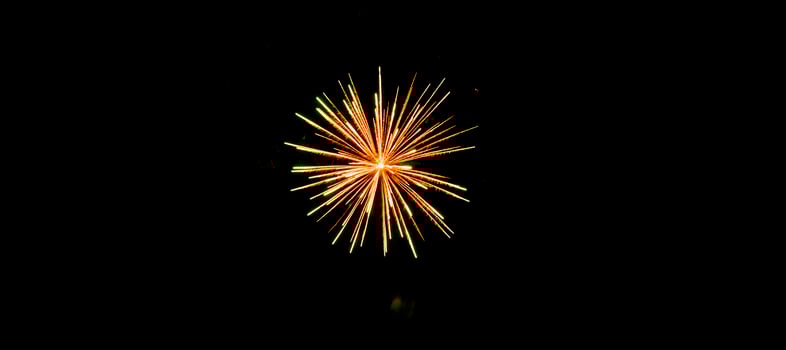 Fireworks in the night sky photo