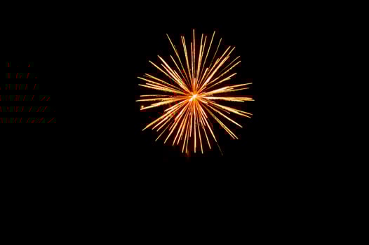 Fireworks in the night sky photo