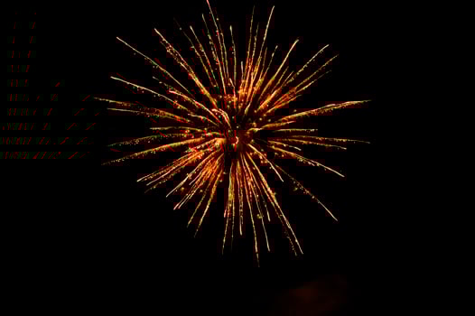 Fireworks in the night sky photo