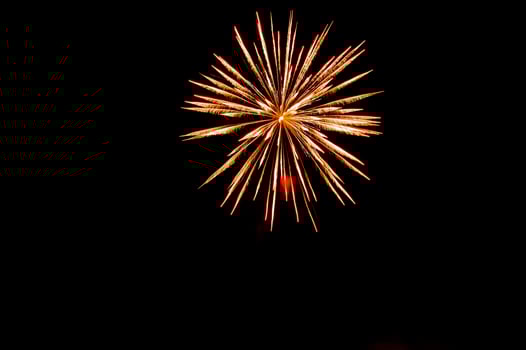 Fireworks in the night sky photo