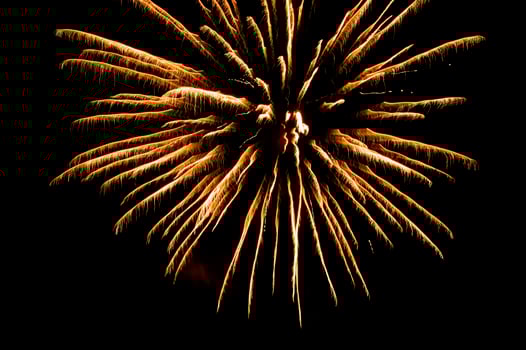 Fireworks in the night sky photo