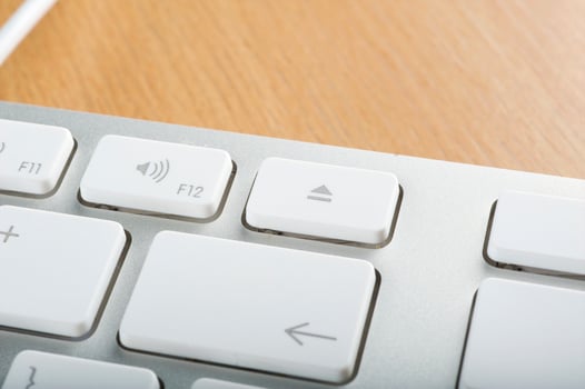 Modern aluminum computer keyboards for computer photo