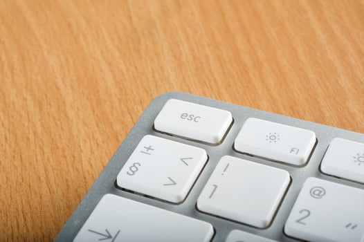 Modern aluminum computer keyboards for computer photo