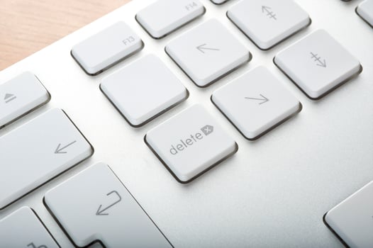 Modern aluminum computer keyboards for computer photo