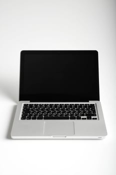 Professional Laptop on white background photo