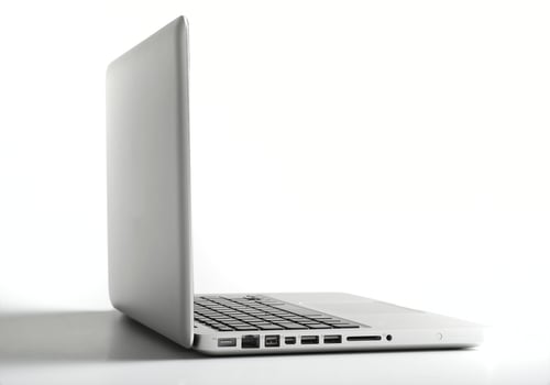 Professional Laptop on white background photo