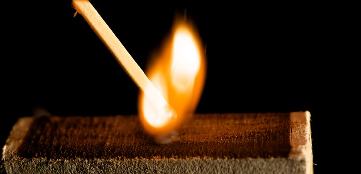 The wooden match photo