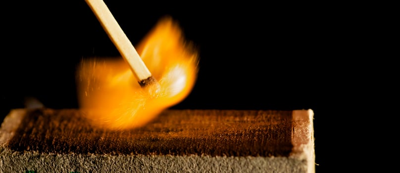 The wooden match photo