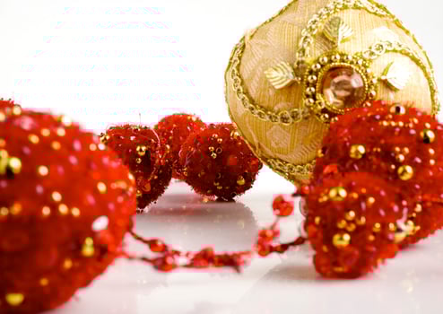 Different color is Christmas toys for the fir tree photo