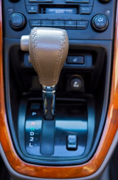 close-up details of automobile's interior photo