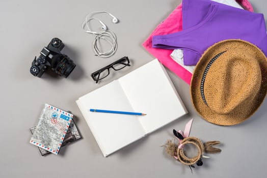 Travel mock up photo