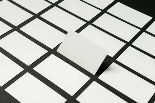 Mockup of business cards for branding photo