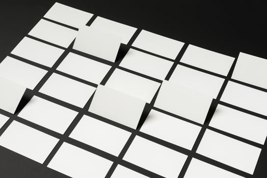 Mockup of business cards for branding photo