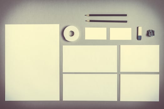 Template for branding identity. photo