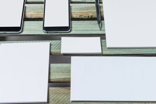 Template for branding identity photo