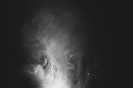 White smoke, studio shoot photo