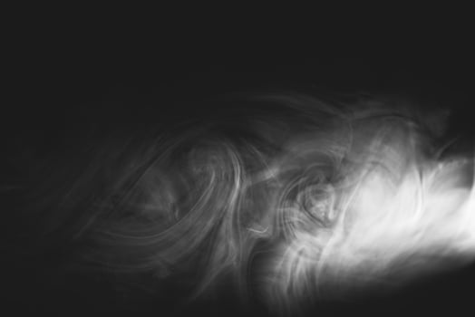 White smoke, studio shoot photo