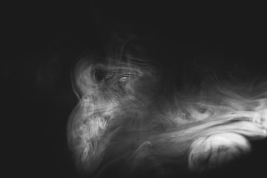 White smoke, studio shoot photo