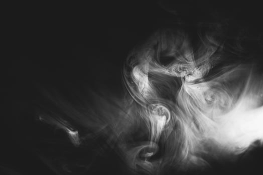 White smoke, studio shoot photo