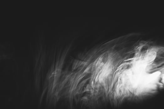 White smoke, studio shoot photo