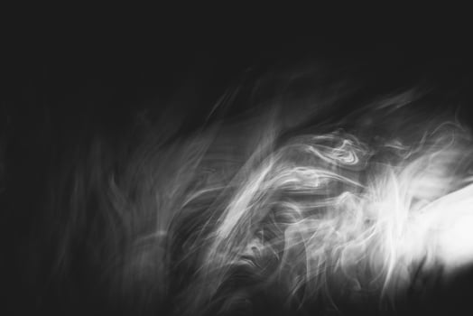 White smoke, studio shoot photo