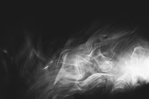 White smoke, studio shoot photo