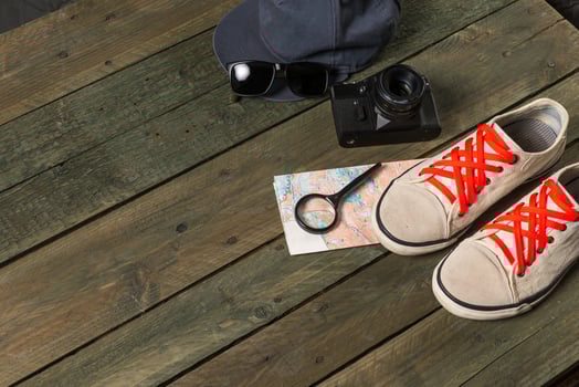 Summer traveling stuff photo
