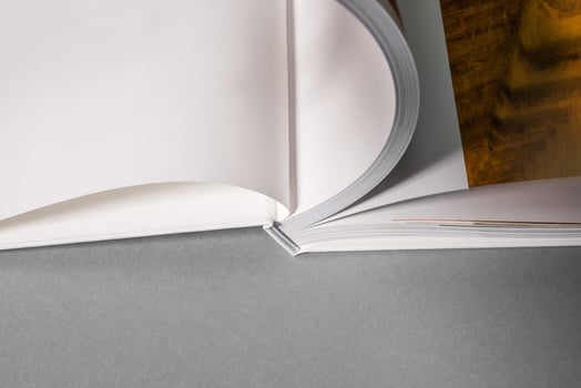 Hardcover book Mock Up photo