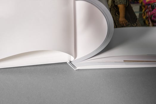 Hardcover book Mock Up photo