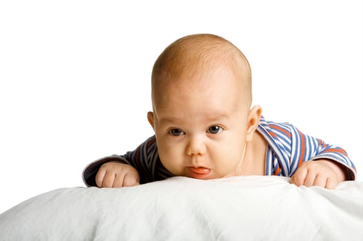 Stunning Studio Portrait of a Charming Young Boy photo