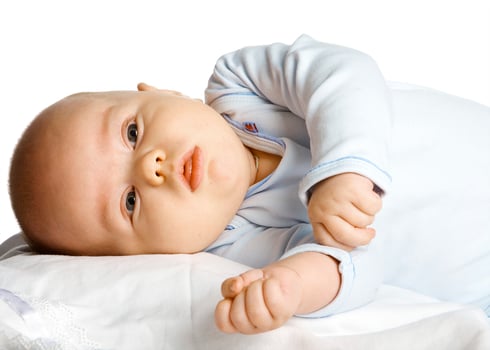 Stunning Studio Portrait of a Charming Young Boy photo