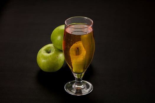 Fresh sweet natural apple juice photo
