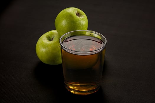 Fresh sweet natural apple juice photo