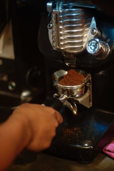 Barista Making Coffee photo
