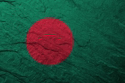 Bangladeshi flag with texture photo