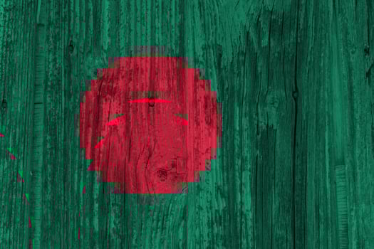 Bangladeshi flag with texture photo
