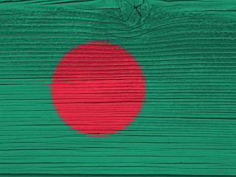Bangladeshi flag with texture photo