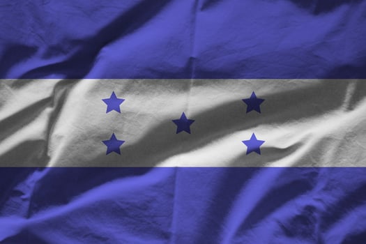Honduras flag with texture photo