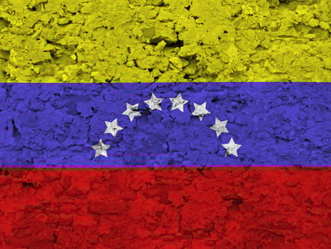 Venezuela flag with texture photo