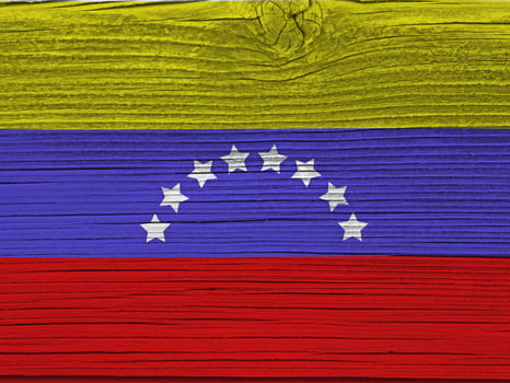 Venezuela flag with texture photo