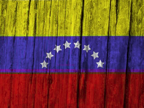 Venezuela flag with texture photo
