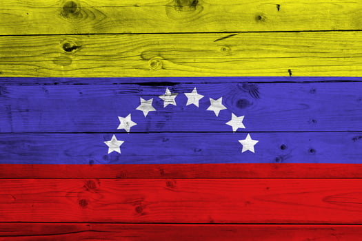 Venezuela flag with texture photo