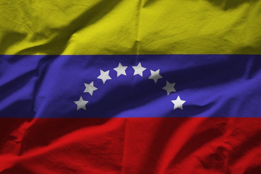 Venezuela flag with texture photo