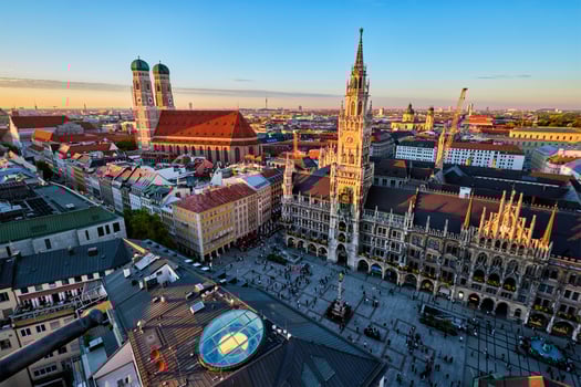 Aerial view of Munich, Germany photo