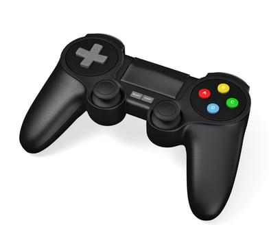 Gamepad joypad for game console isolated photo