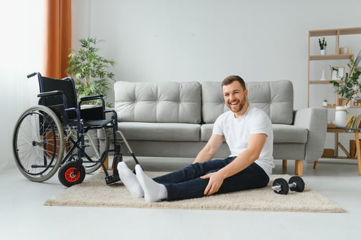 Physical activities for disabled people photo