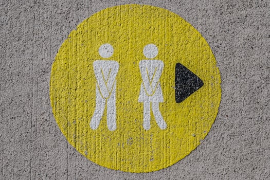 Restroom icon signage photo