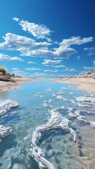 Beach blue water sea nature summer time photo