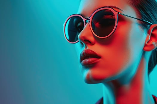 Girl Wearing Sunglasses photo