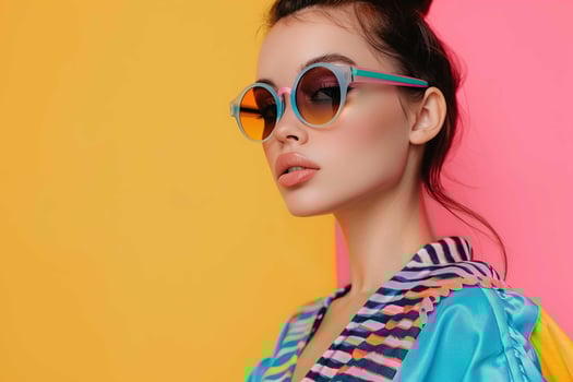 Woman wearing sunglasses photo